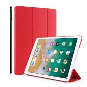 Apple iPad 6th Gen 9.7 Folio Smart Leather Stand Case (Red)