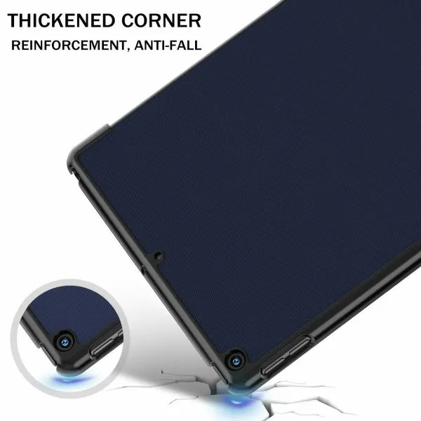Apple iPad 9th Generation 10.2 Folio Case Smart Leather Magnetic Shockproof Stand Cover (Purple)
