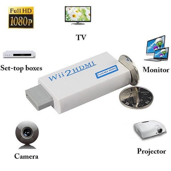 Wii to HDMI Converter Output Video Audio Adapter, with 1080P 720P 480P 3.5mm Audio Video Output Supports All Wii Display Models - Image 3
