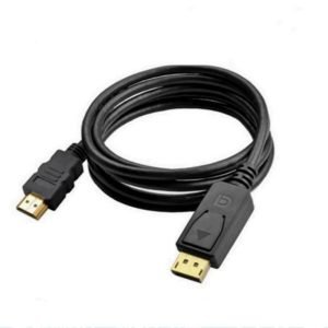 Displayport DP to HDMI Adapter Male Female Cable Full HD 1080P Display Port Lead (Black)
