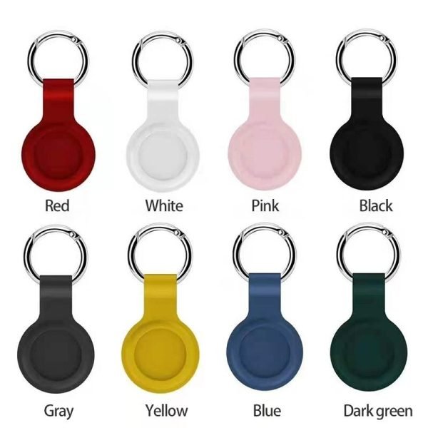 AirTag Case with Key Ring, Secure Holder Protective Cover for Air Tag with Scratch Resistance Accessory - Black - Image 3