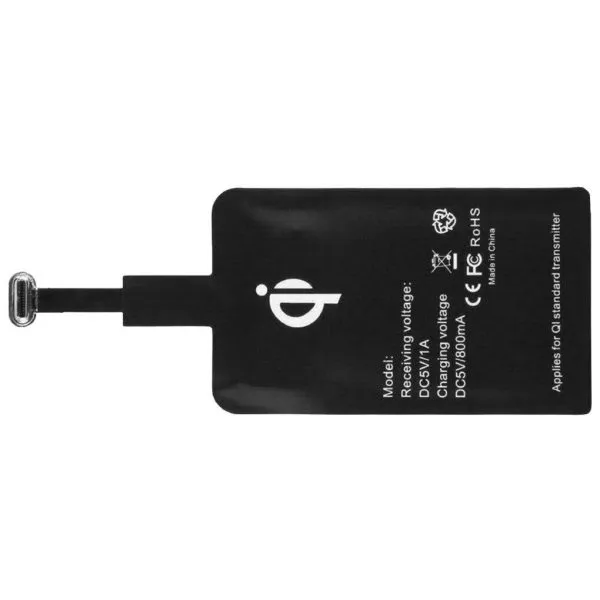 Type C Universal Qi Wireless Charger Receiver Charging Adapter Pad Coil For Andriod (USB-Type C)