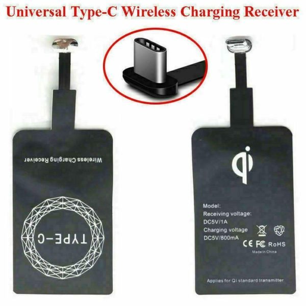 Type C Universal Qi Wireless Charger Receiver Charging Adapter Pad Coil For Andriod (USB-Type C) - Image 10