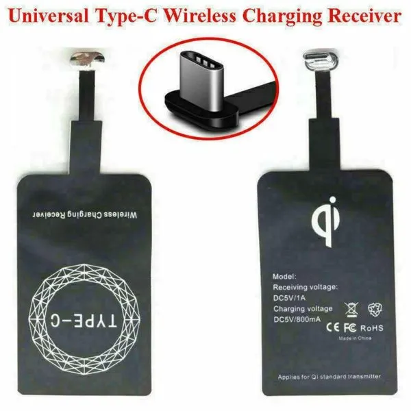 Type C Universal Qi Wireless Charger Receiver Charging Adapter Pad Coil For Andriod (USB-Type C) - Image 10