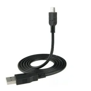 USB To Mini B Cable, Black 3FT 2.0 USB Cable Type A to Mini B Male to Male 5 PIN for Camera 1m Charger