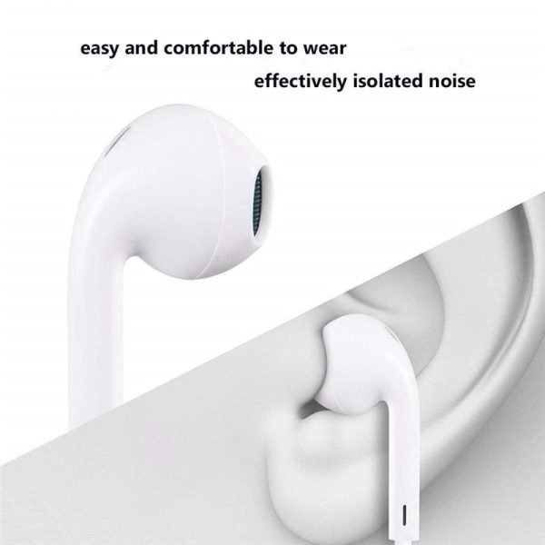3.5mm Aux Earphones Wired Headphones/Earbuds with Microphone, in-Ear Headphones with Mic Built-in Volume Control Compatible with iPhone 6/6S/Android/iPad Most 3.5mm Audio
