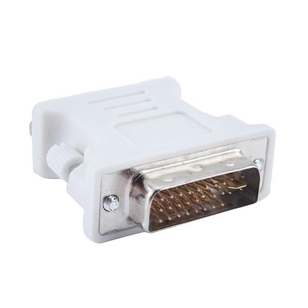 DVI to VGA Adapter, 1080p DVI-D 24+5 Pin Male to VGA 15Pin Female Active Cable Adapter Converte