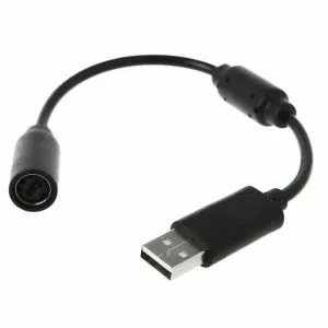 USB Breakaway Cable (2-Pack) Replacement Dongles for Microsoft Xbox 360 Wired Controllers (Adapter Controller USB Breakaway Cables)