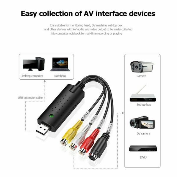USB 2.0 Video Audio Capture Card Adapter PC VHS VCR TV to DVD Converter Support Win 2000/Win Xp/ Win Vista /Win 7/ Win 8/ Win 10 - Image 8