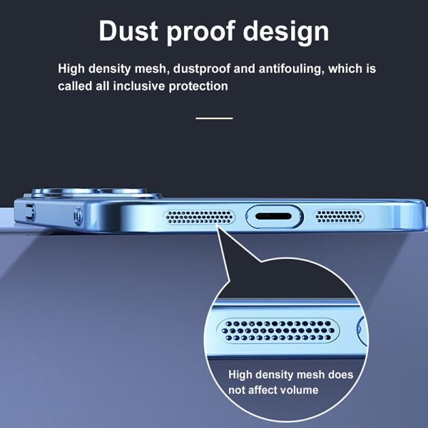 Electro Plating Clear Case For Apple iPhone 7 / 8 Shockproof Tough Heavy Duty Back Cover (Blue) - Image 5