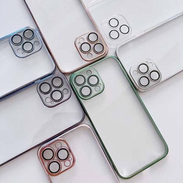 Electro Plating Clear Case For Apple iPhone 7 / 8 Shockproof Tough Heavy Duty Back Cover (Blue) - Image 6