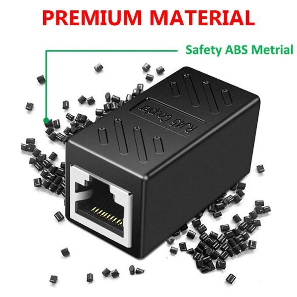RJ45 Ethernet Coupler, 4 Pieces RJ45 Ethernet Cable Connector in Line Female to Female Coupler for Cat7 Cat6 Cat5e Cat5 Connector - Image 10