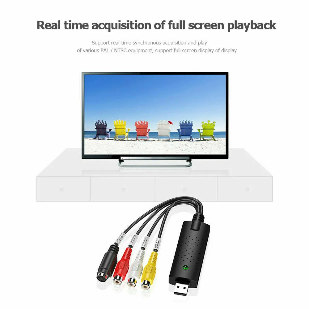 USB 2.0 Video Audio Capture Card Adapter PC VHS VCR TV to DVD Converter Support Win 2000/Win Xp/ Win Vista /Win 7/ Win 8/ Win 10 - Image 5