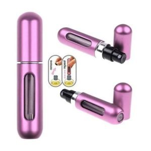 5ML Perfume Travel Refillable Mini Bottle Refillable Portable Perfume Atomizer Mini Perfume Aerosol for Trip Fragrance Empty Spray Bottle Scent Pump Case