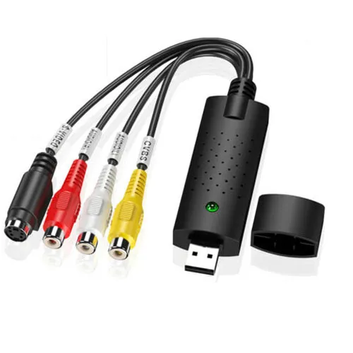 USB 2.0 Video Audio Capture Card Adapter PC VHS VCR TV to DVD Converter Support Win 2000/Win Xp/ Win Vista /Win 7/ Win 8/ Win 10