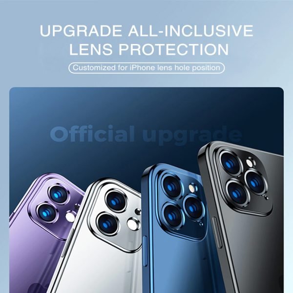 Electro Plating Clear Case For Apple iPhone 8 Shockproof Tough Heavy Duty Back Cover (Purple) - Image 4