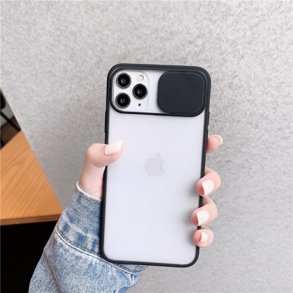 For Apple iPhone XR Black Tough Case Shockproof Heavy Duty TPU Smart Camera Lens Protector Slide Back Cover - Image 10
