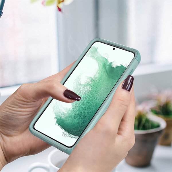 Samsung Galaxy S22 Plus 5g Case Drop Resistant Adventure Trades Heavy Duty Rugged Shockproof Tough Cover (Sky Blue)