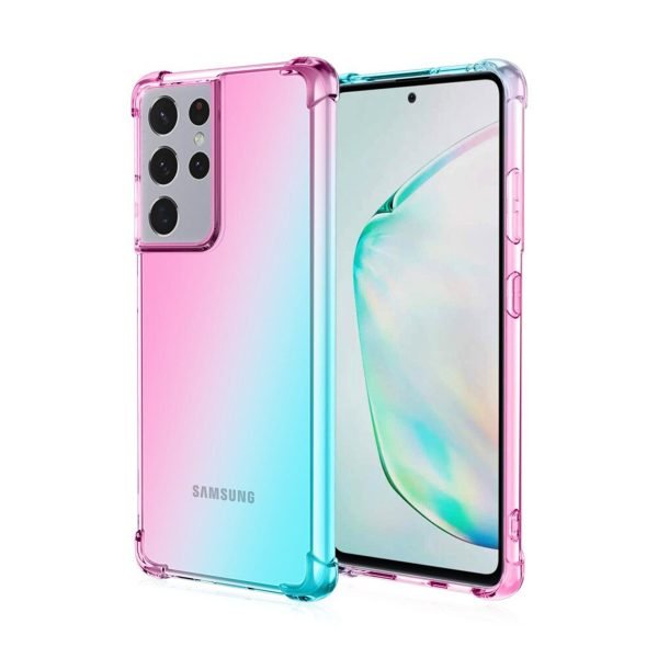 Samsung Galaxy S21 Ultra 5G Case Smart Shockproof Soft Rainbow Luxury Case Cover