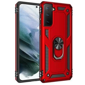 Samsung Galaxy S20 Ultra Case Red Shockproof Magnetic Car Mount Ring Case Cover