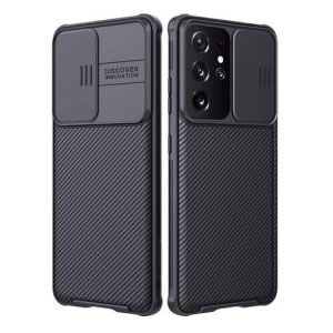 Nillkin Samsung Galaxy S21 Ultra 5G Case, CamShield Series Slim Stylish Protective Case with Slide Camera Cover (Black)