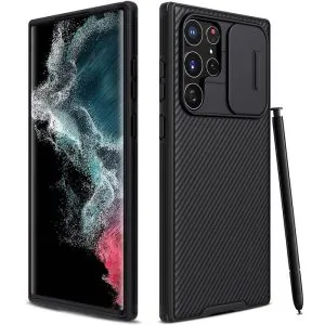 Nillkin Samsung Galaxy S23 Ultra 5G Case, CamShield Series Slim Stylish Protective Case with Slide Camera Cover (Black)
