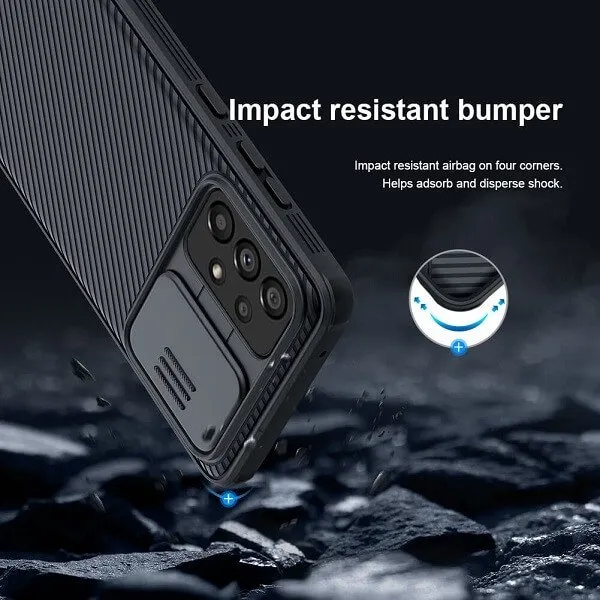 Nillkin Samsung Galaxy A52 5G Case, CamShield Series Slim Stylish Protective Case with Slide Camera Cover (Black)
