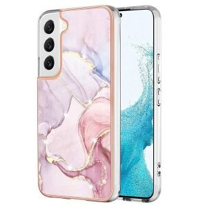 Samsung Galaxy S23 Plus 5G Case Hard back Marble Pattern Slim Design Enhanced Camera and Screen Protection Girls and Women Cover (Rose Gold)