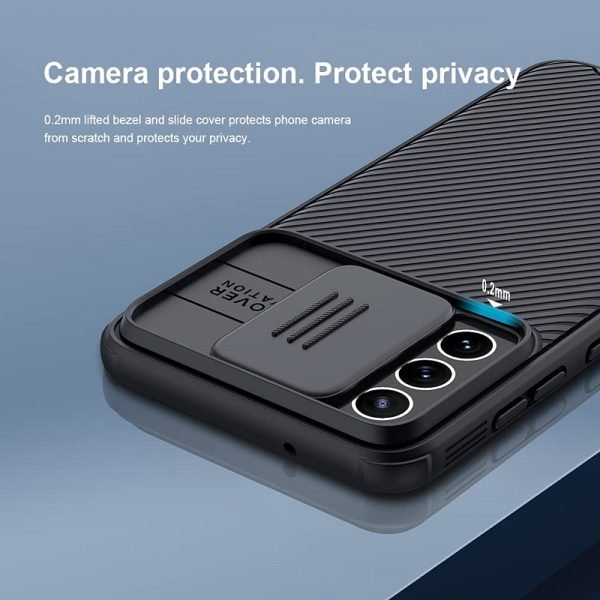 Nillkin Samsung Galaxy S23 5G Case, CamShield Series Slim Stylish Protective Case with Slide Camera Cover (Black)