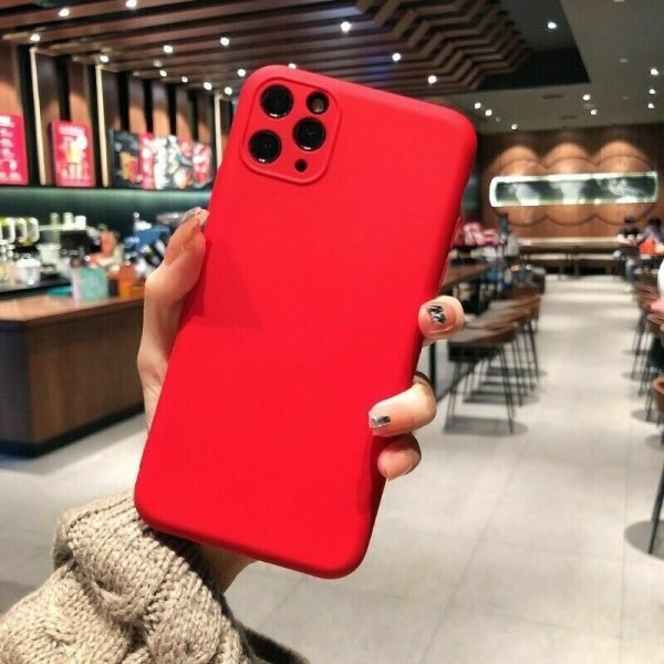For Apple iPhone 12 Pro Smart Case Shockproof Silicone Full Camera Protective Back Cover (Red) - Image 2