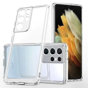 Samsung Galaxy S23 Ultra 5G Clear Case Shockproof Tough Gel Transparent Air Cushion Heavy Duty Phone Back Cover (Crystal Clear)