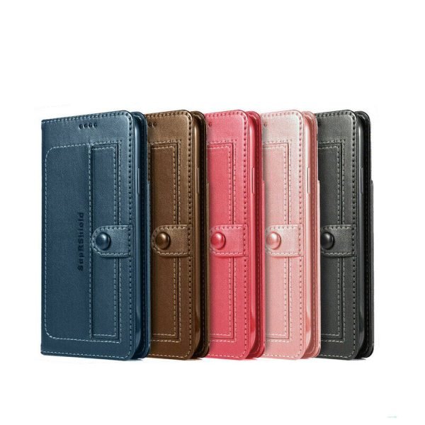 For Apple iPhone 12 Pro Black Wallet Case Pro Style Heavy Duty Shockproof Card Holder Leather Flip Cover - Image 2