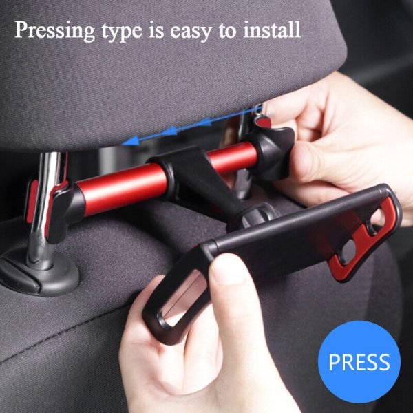 Universal Car Back Seat Phone Holder Mount 360 Flexible Stand For Phone Tablet iPad (Red) - Image 3