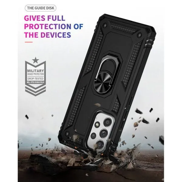 Samsung Galaxy S23 Ultra 5G Magnetic Ring Rugged Shockproof Case Heavy Duty Protective Back Cover (Rose Gold) - Image 5