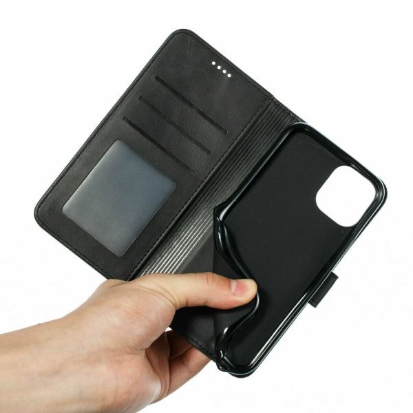 For Apple iPhone 12 Pro Brown Wallet Case Heavy Duty Shockproof Card Holder Leather Flip Cover - Image 2