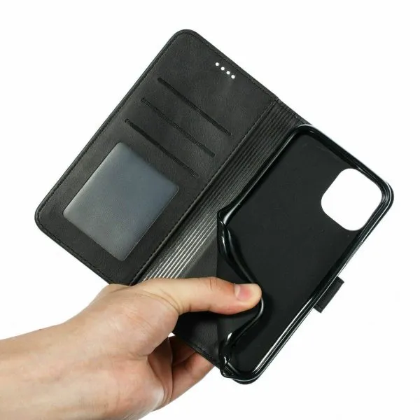For Apple iPhone 12 Pro Brown Wallet Case Heavy Duty Shockproof Card Holder Leather Flip Cover - Image 2
