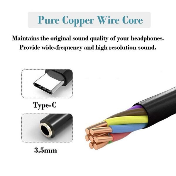Audio Cable USB Type C to 3.5mm aux cable Earphone Adapter Mobile Phones Type C to 3.5mm jack Cable for Samsung Galaxy Oppo Nokia Motorola