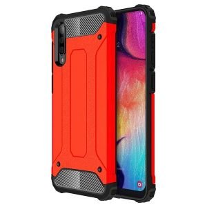 Samsung Galaxy A50 Shockproof Heavy Duty Rugged Armour Case Cover (Red)