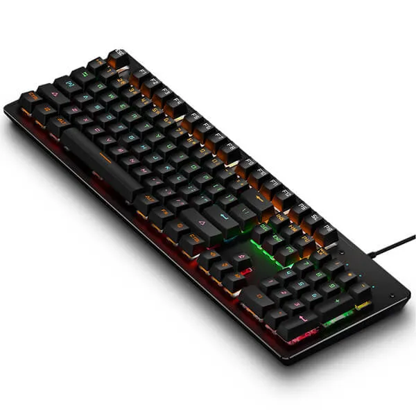 104 Keys Keyboard Gaming Mechanical Feel K880 Keyboard Wired With LED Backlit