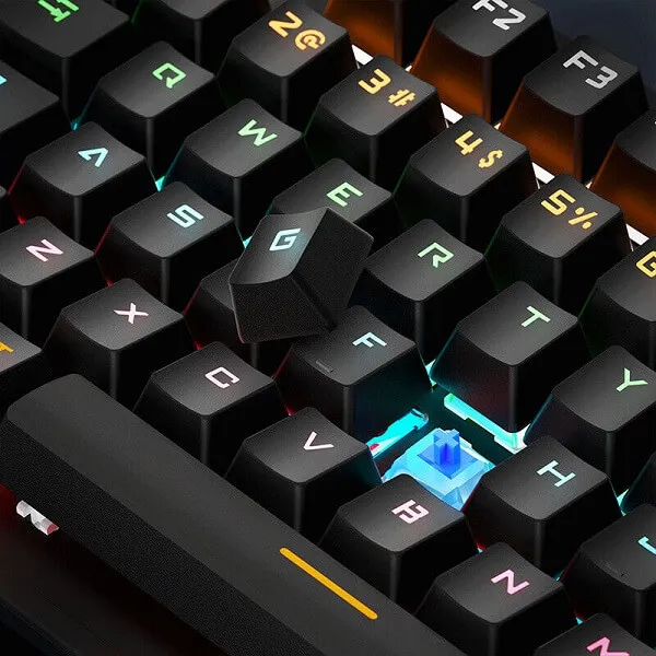 104 Keys Keyboard Gaming Mechanical Feel K880 Keyboard Wired With LED Backlit