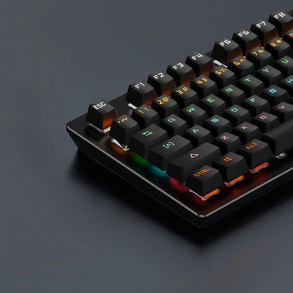 104 Keys Keyboard Gaming Mechanical Feel K880 Keyboard Wired With LED Backlit