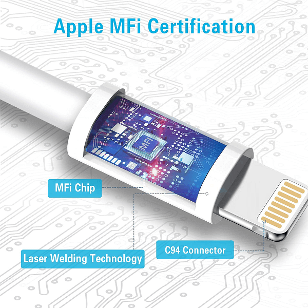 3Ft Apple MFi Certified USB C to Lightning Cable Fast Charging Syncing Cord for iPhone 14 13 12 11 Pro Max XSXRX88 Plus, New iPad Pro, Supports Power Delivery Type-C Charger