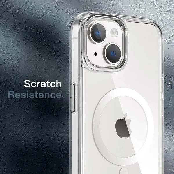 For Apple iPhone 14 MagSafe Magnetic Case with HaloLock Shockproof Military Grade Protection Scratch Resistant Back Clear Protective Cover