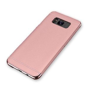 For Samsung Galaxy S8 Luxury Stream Electro Plating Shockproof Hard Phone Back Cover (Rose Gold)