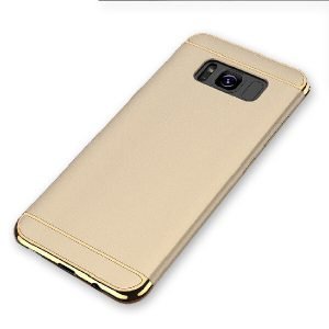 For Samsung Galaxy S8 Plus Luxury Stream Electro Plating Shockproof Hard Phone Back Cover (Gold)