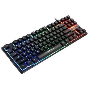 Gaming keyboard Wired Gaming Mouse Kit K87 Wired 87 Keys Mechanical With RGB