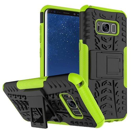 Samsung Galaxy S8 Duty Tough Kickstand Shockproof Rugged Case Cover (Green)