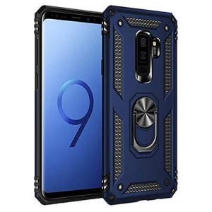 Samsung Galaxy S9 Shockproof Magnetic Car Mount Ring Case Cover (Blue)