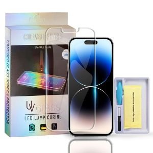 For Apple iPhone 14 Pro UV Liquid Gel Tempered Glass Screen Protector Film Guard (Clear)
