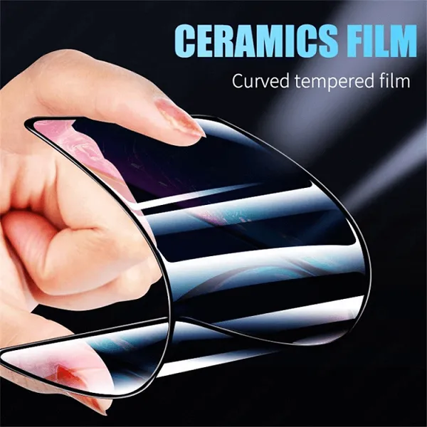 2X 9D Apple iPhone 14 Full Cover Soft Ceramic Film Screen Protector (Black) (1)